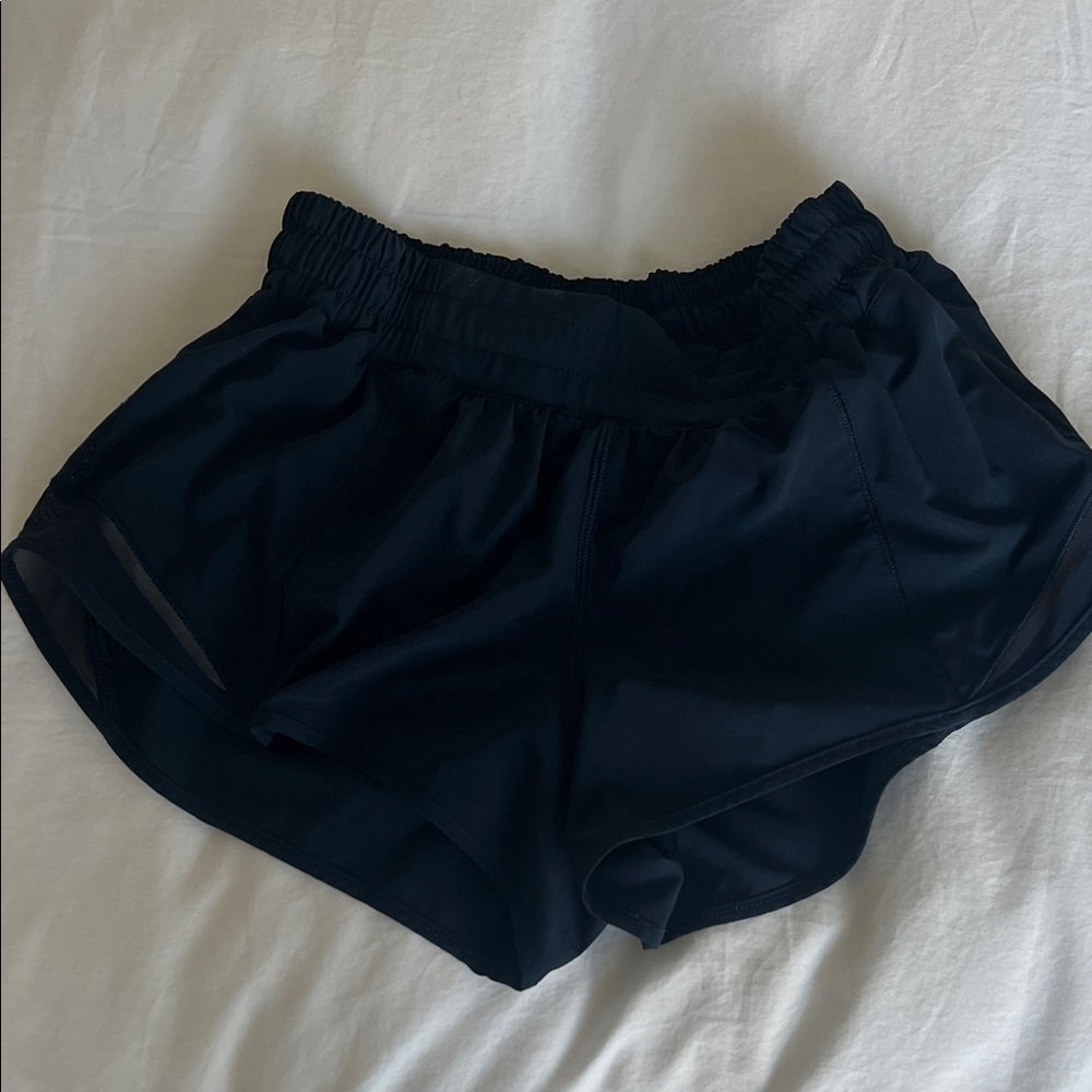 Lululemon Navy Hotty Hot Shorts